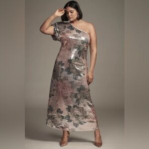 carla embroidered maxi dress Black Embroidered Chiffon Maxi Dress main image 0